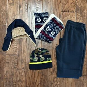 GAP Crewcuts Kids winter accessories - hats scarf fleece lined pants